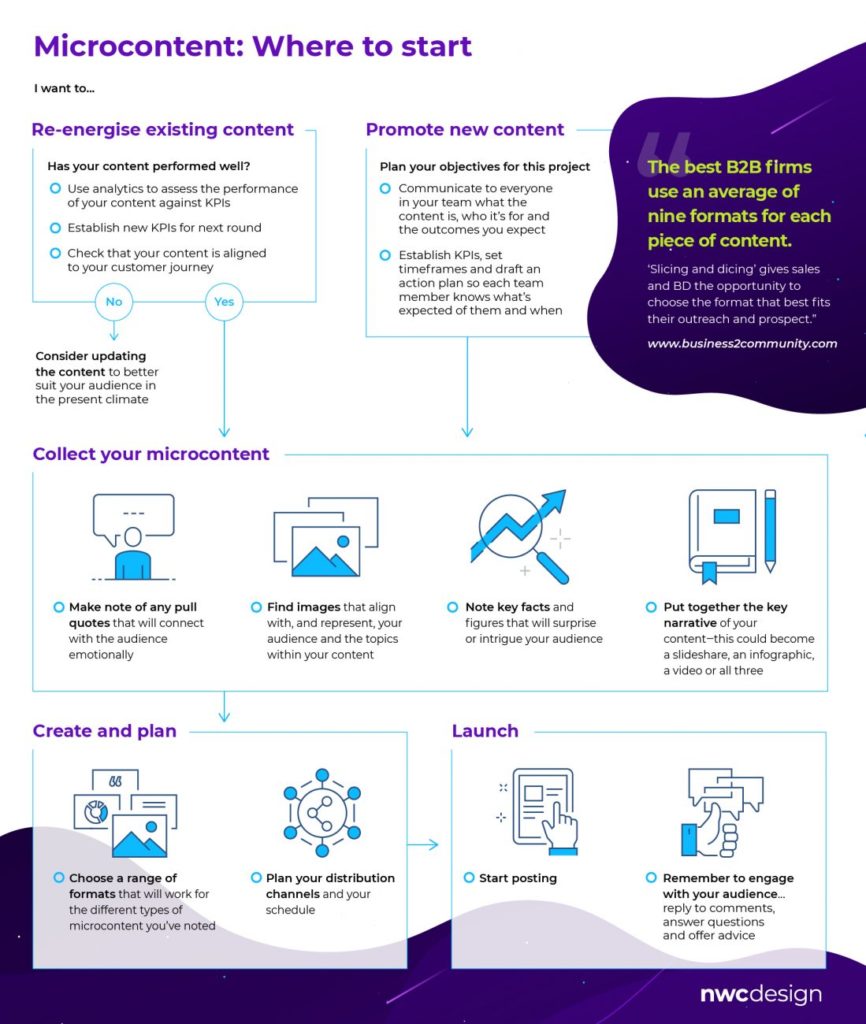 Infographic microcontent guide.